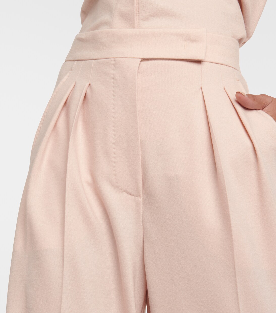 Faraday wool jersey wide-leg pants | Max Mara