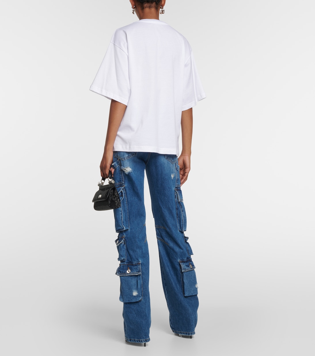 T-shirt cropped in jersey di cotone | Dolce&Gabbana