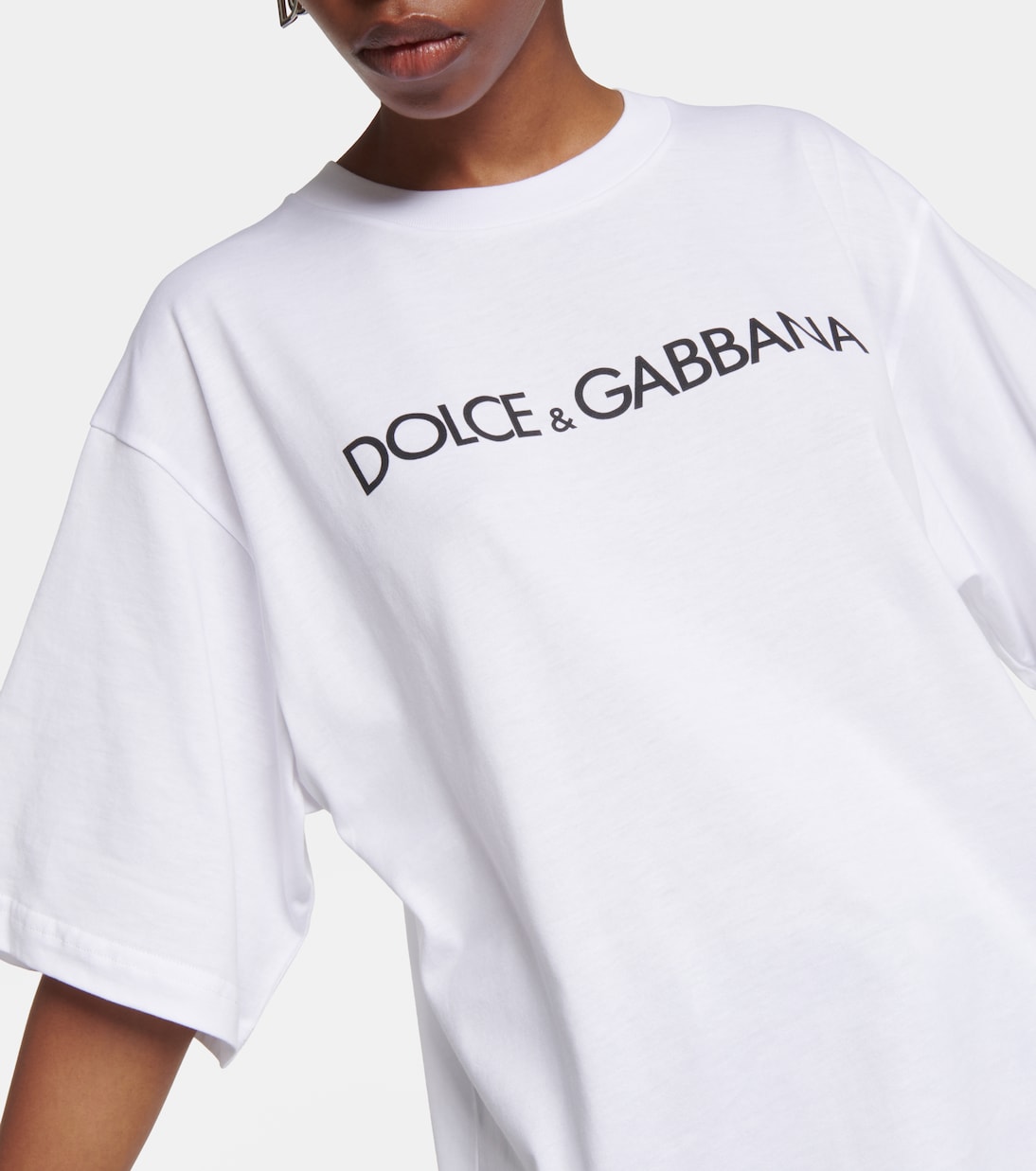 T-shirt cropped in jersey di cotone | Dolce&Gabbana