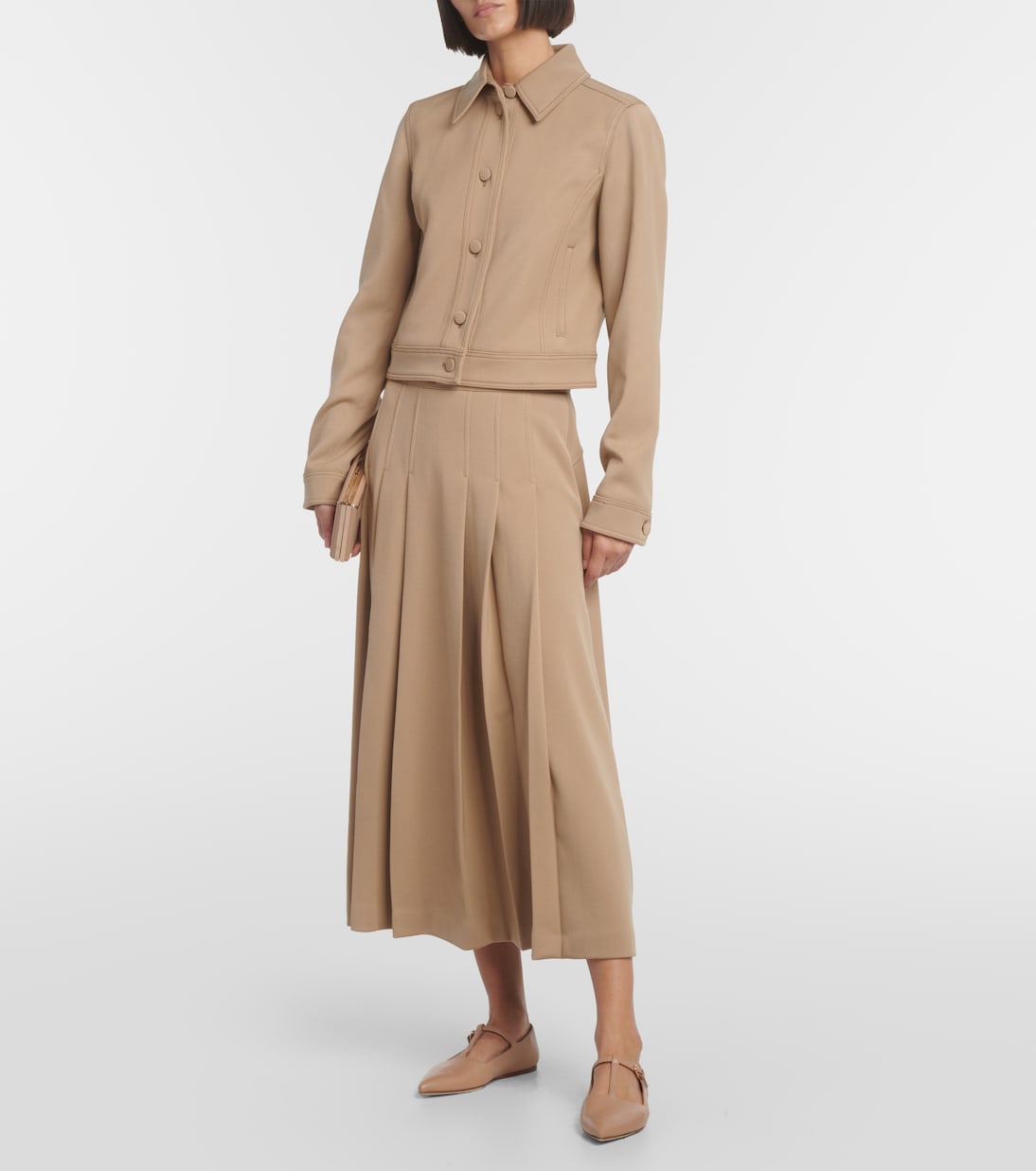 Veste raccourcie Thereza en laine vierge | Gabriela Hearst