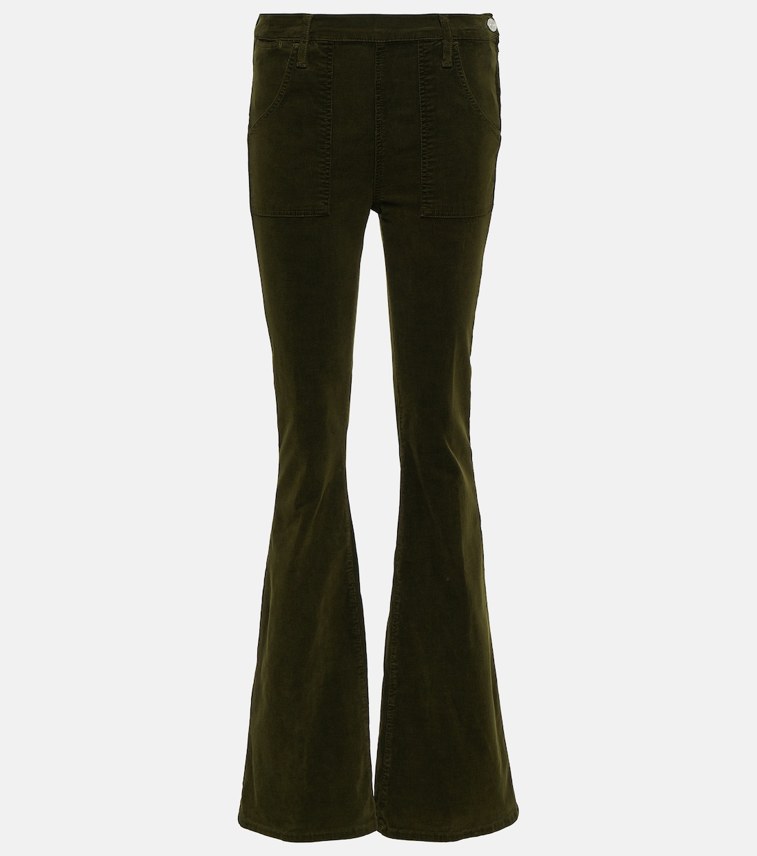 Le Slim Palazzo high-rise corduroy flared pants | Frame
