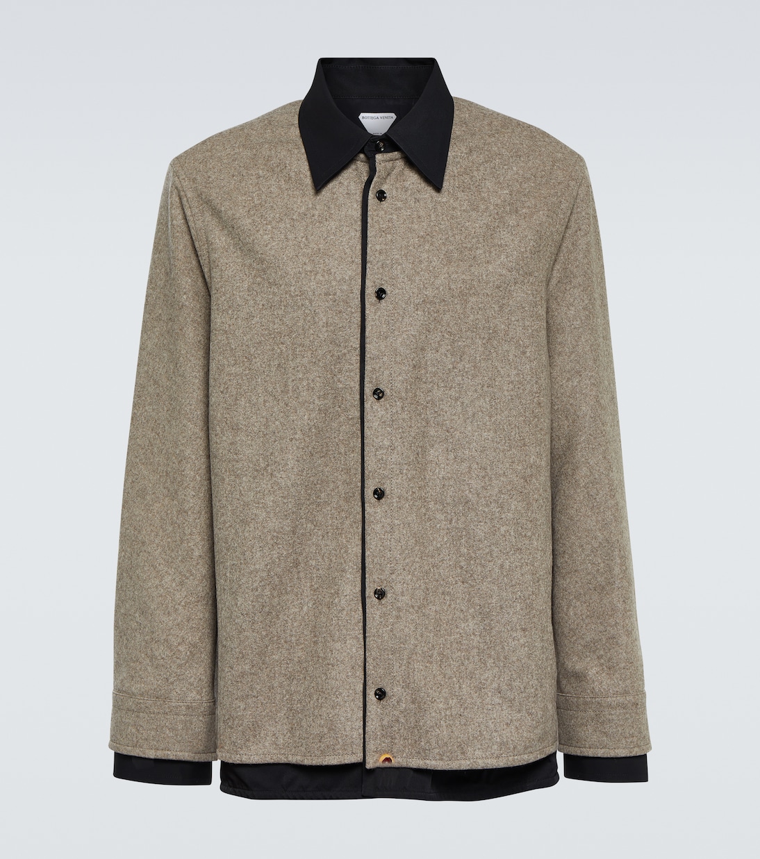 Giacca camicia in flanella di lana | Bottega Veneta