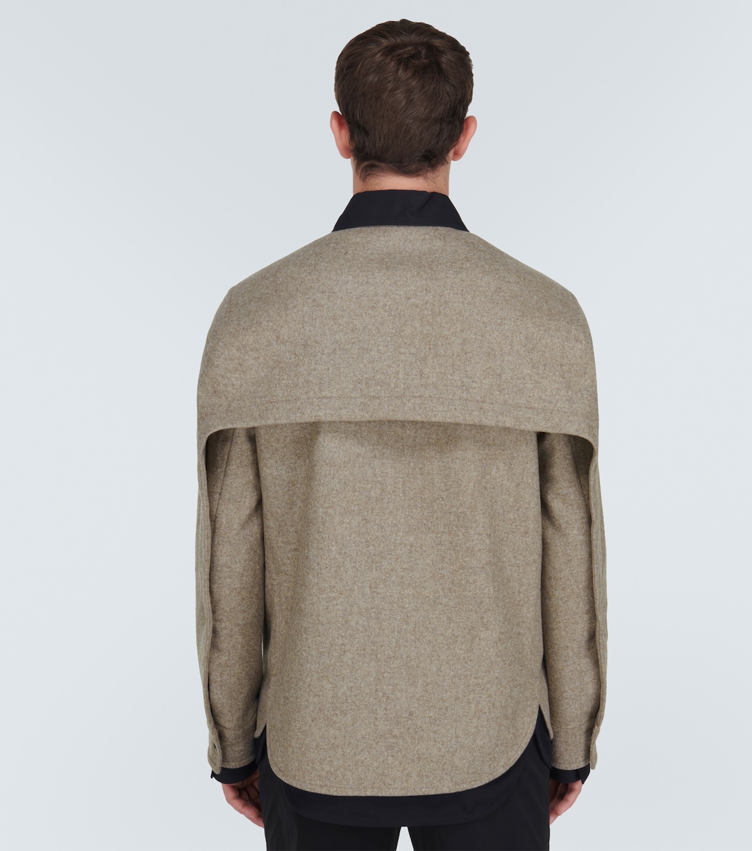 Giacca camicia in flanella di lana | Bottega Veneta