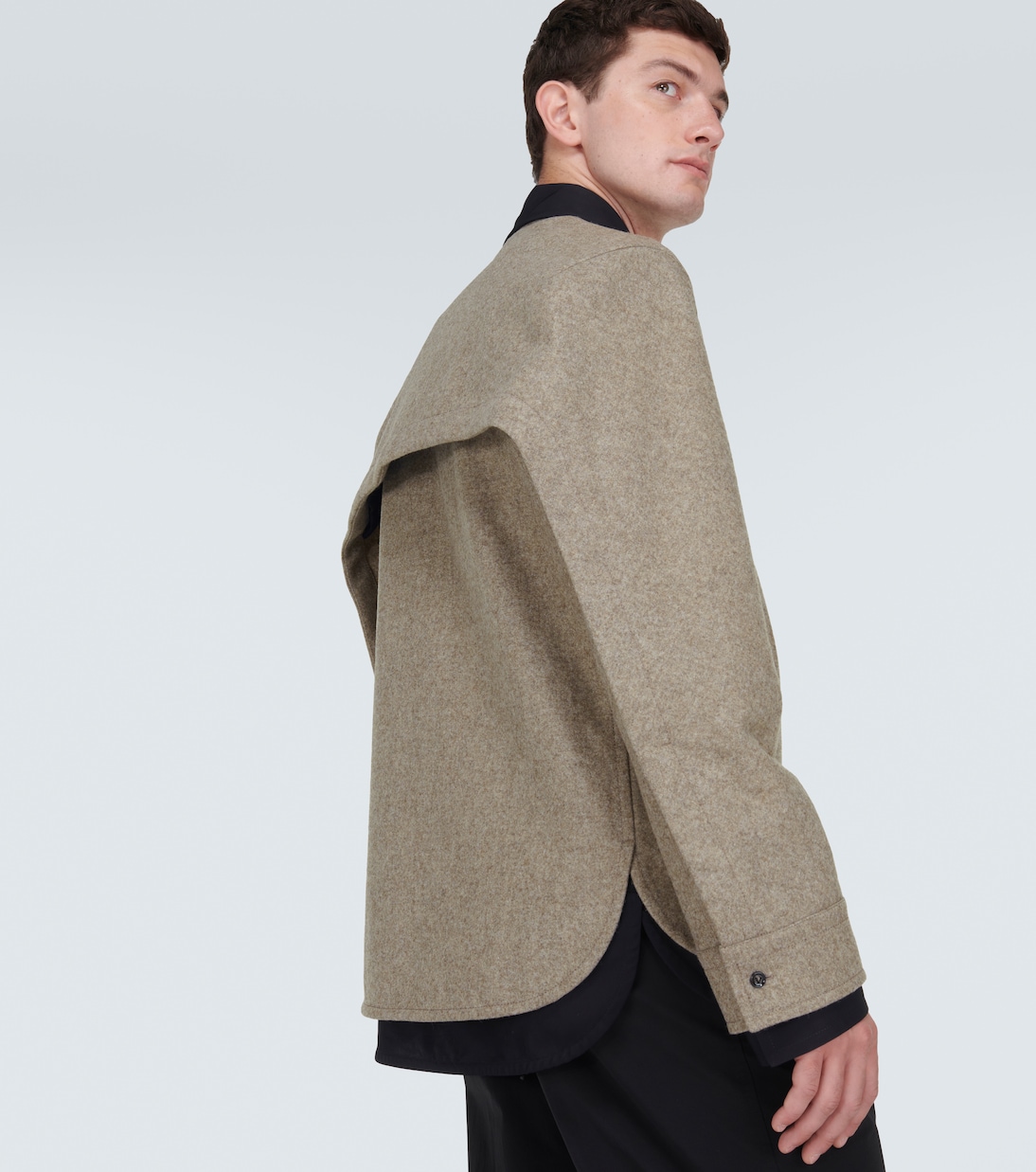 Giacca camicia in flanella di lana | Bottega Veneta