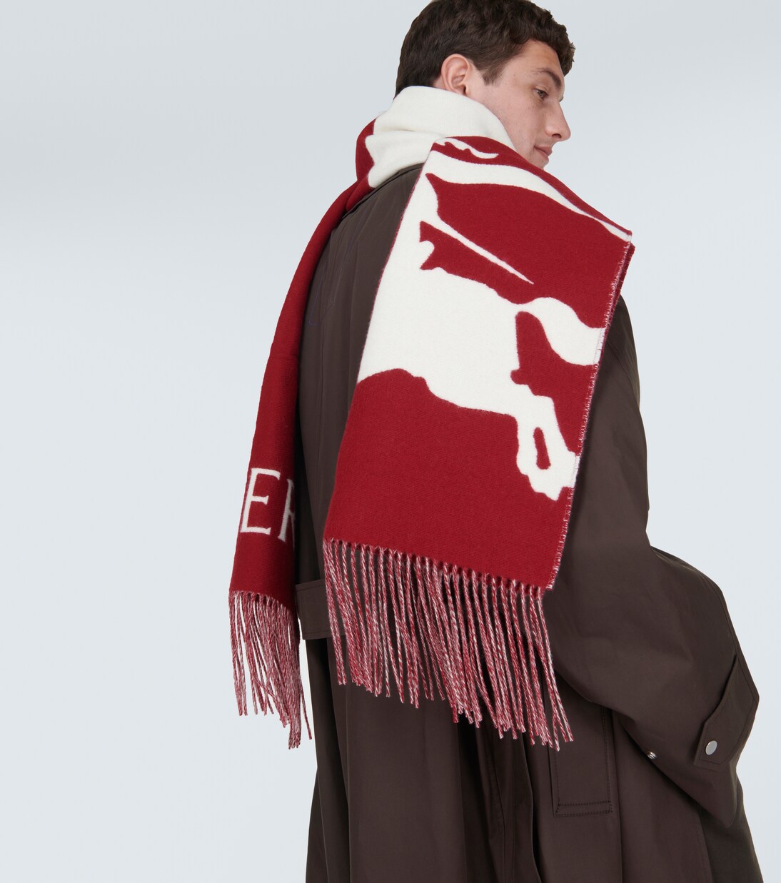 EKD wool and cashmere scarf in multicoloured Burberry Mytheresa