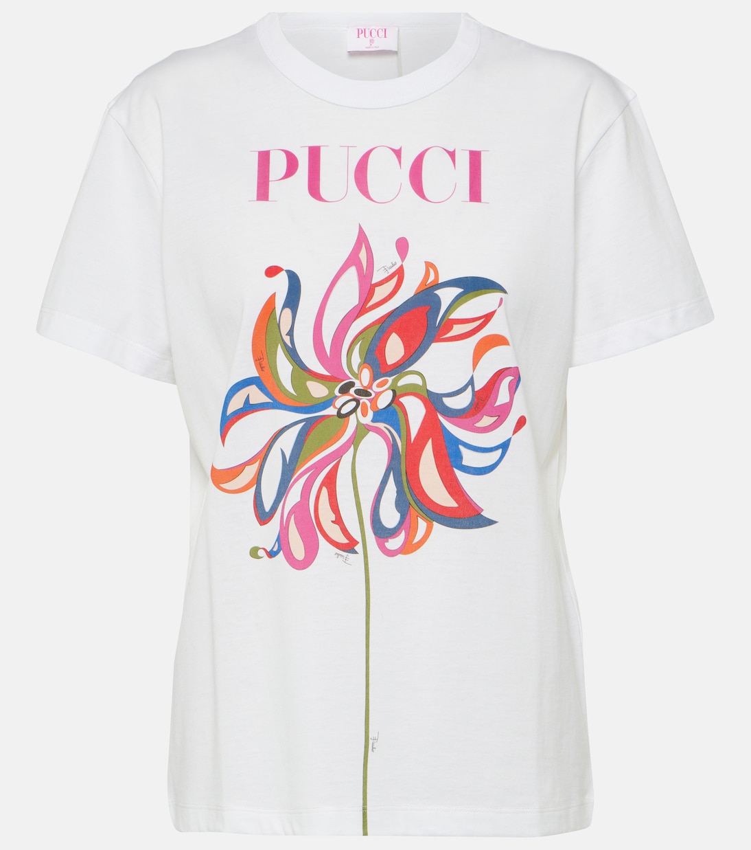 Bedrucktes T-Shirt aus Baumwoll-Jersey | Pucci