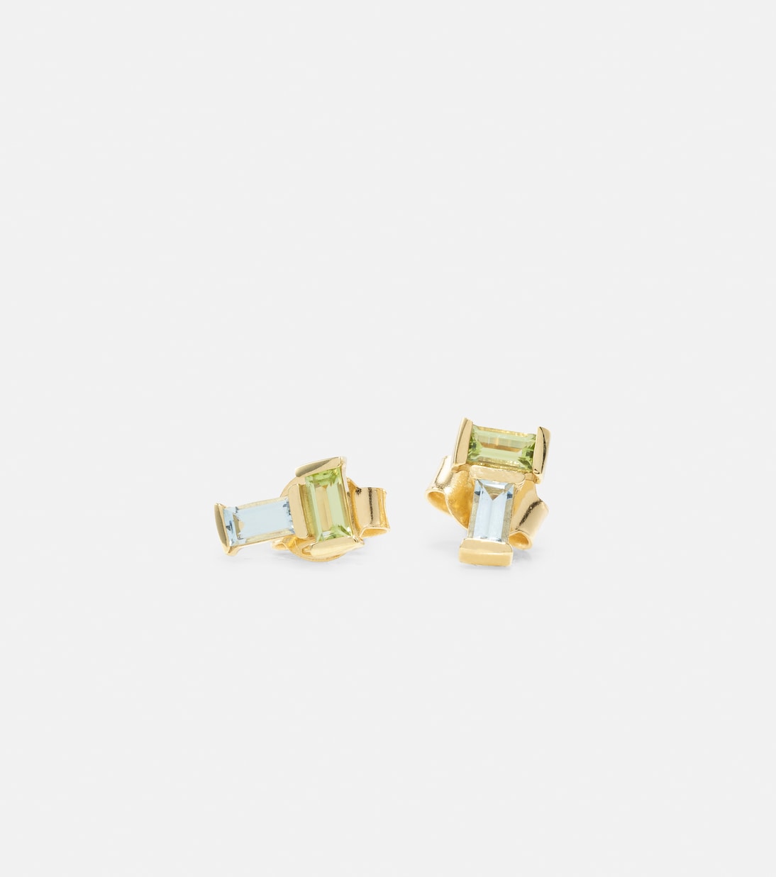 Boucles d'oreilles Tu Y Yo en or 9 ct et pierres précieuses  | Aliita