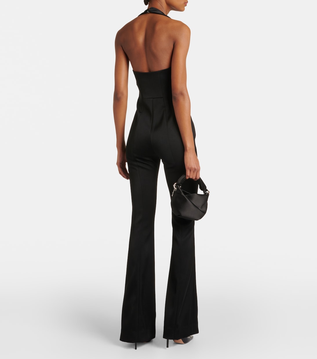 Mono flared con cuello halter | Galvan