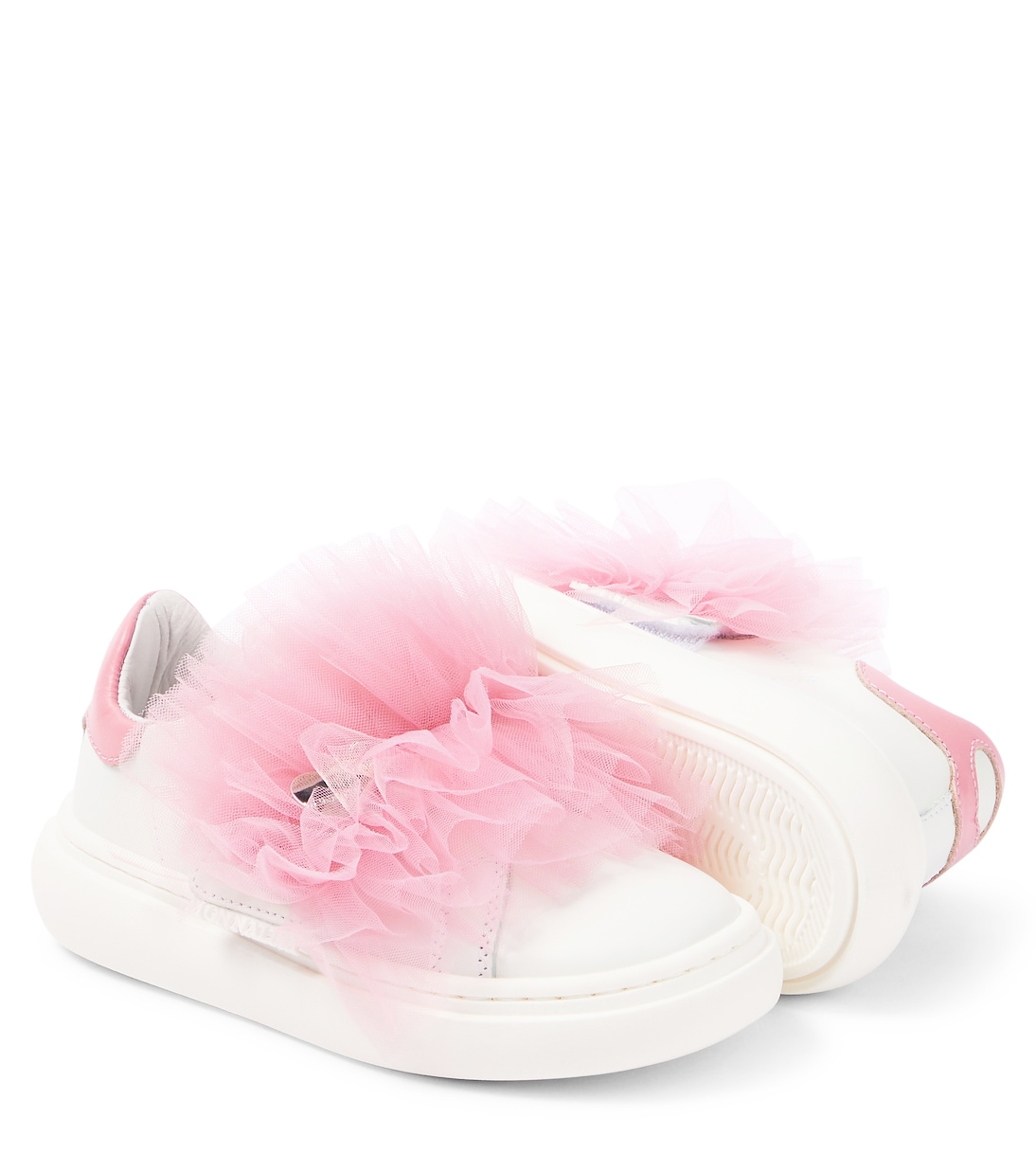 Sneakers in pelle e tulle | Monnalisa