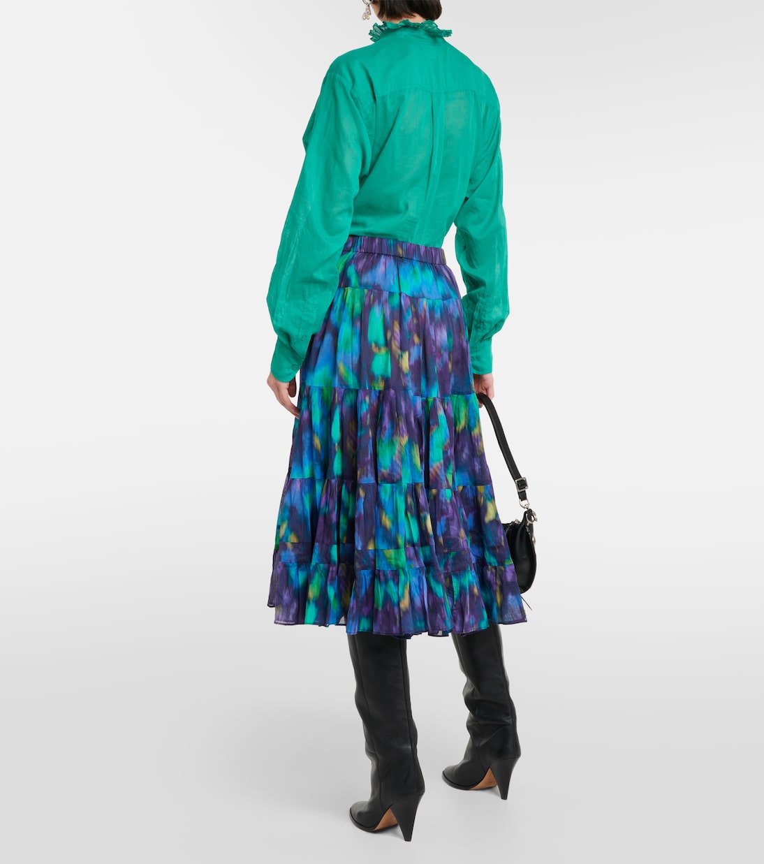 Elfa printed cotton midi skirt | Marant Etoile