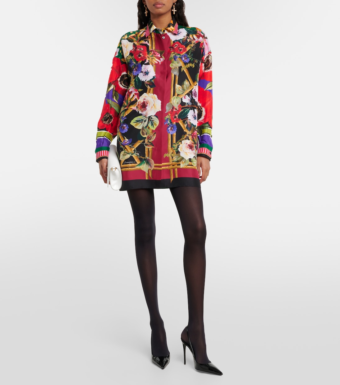 Hemdblusenkleid aus Seide | Dolce&Gabbana