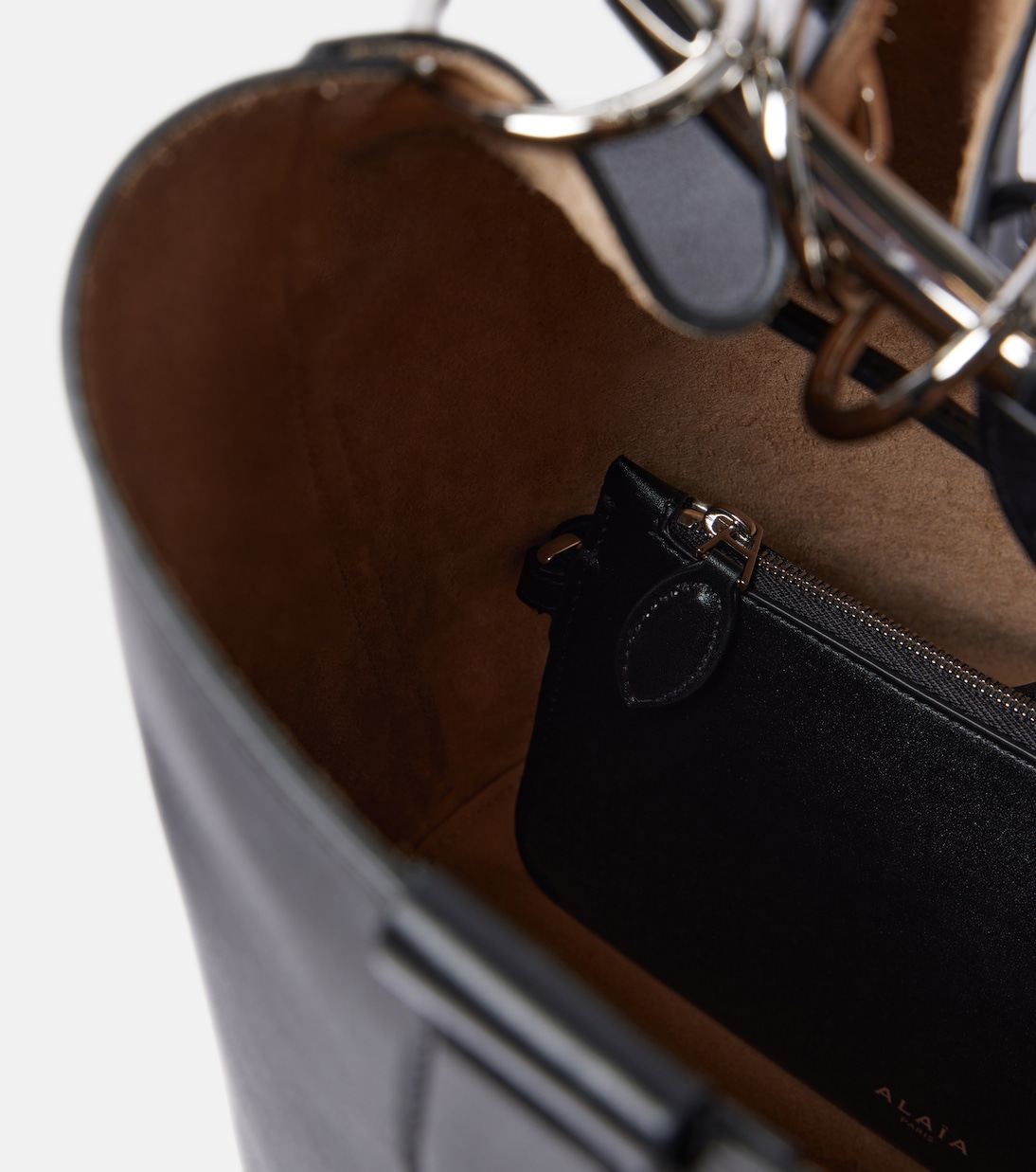 Bucket-Bag Ring Large aus Leder | Alaïa