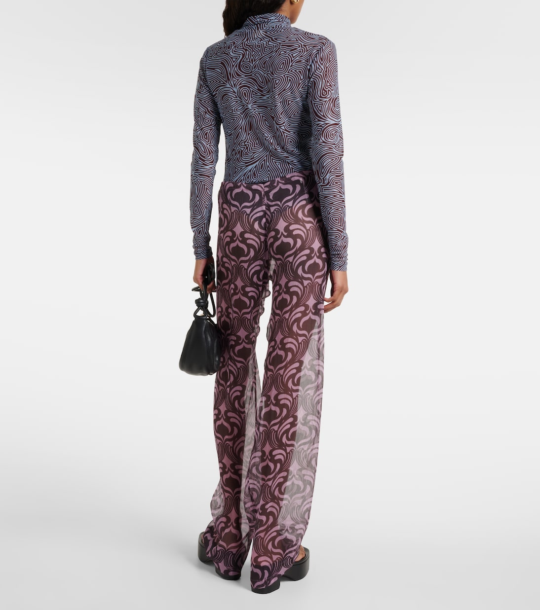 Pantaloni regular Pachas in seta | Dries Van Noten