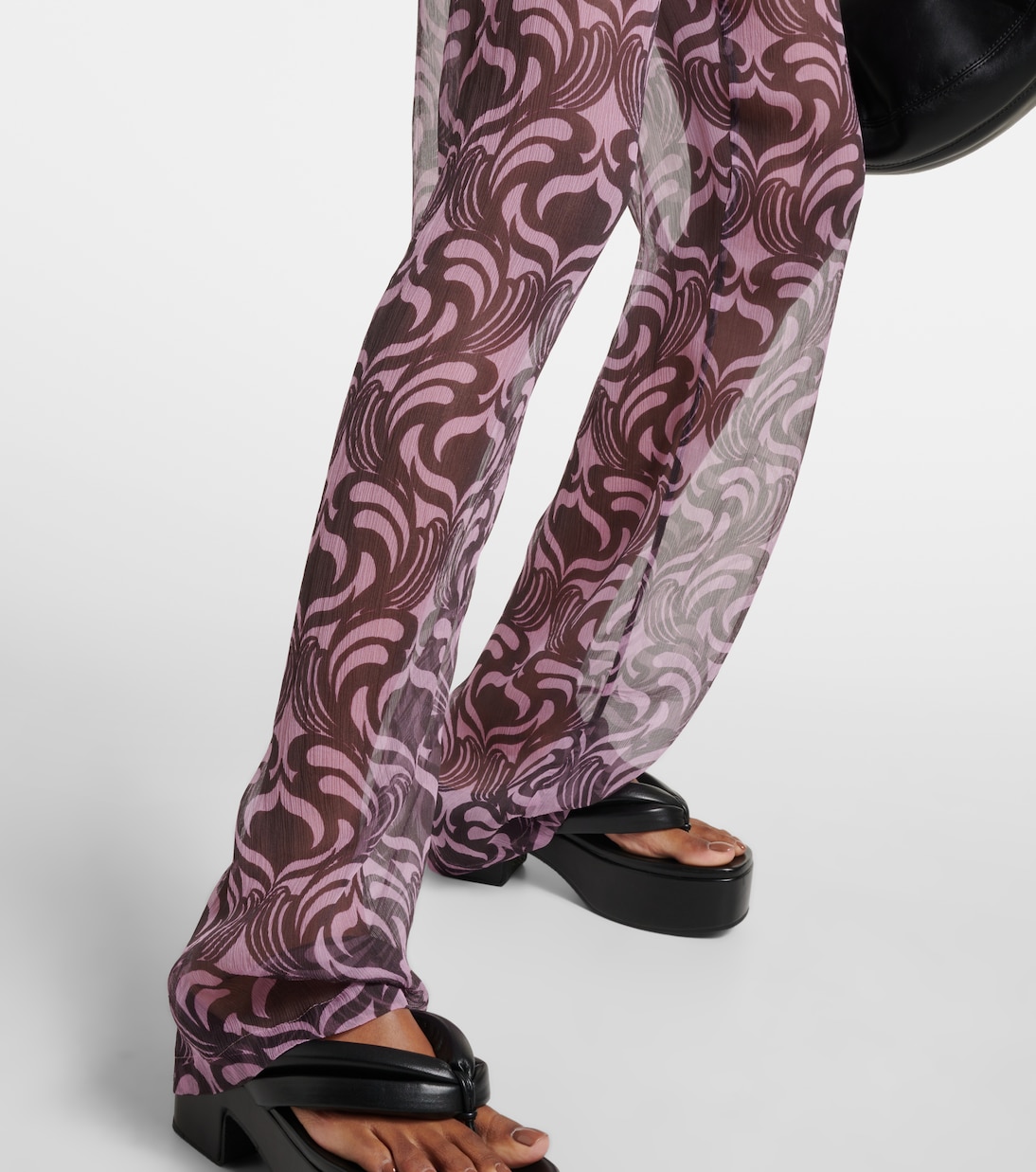 Pantaloni regular Pachas in seta | Dries Van Noten