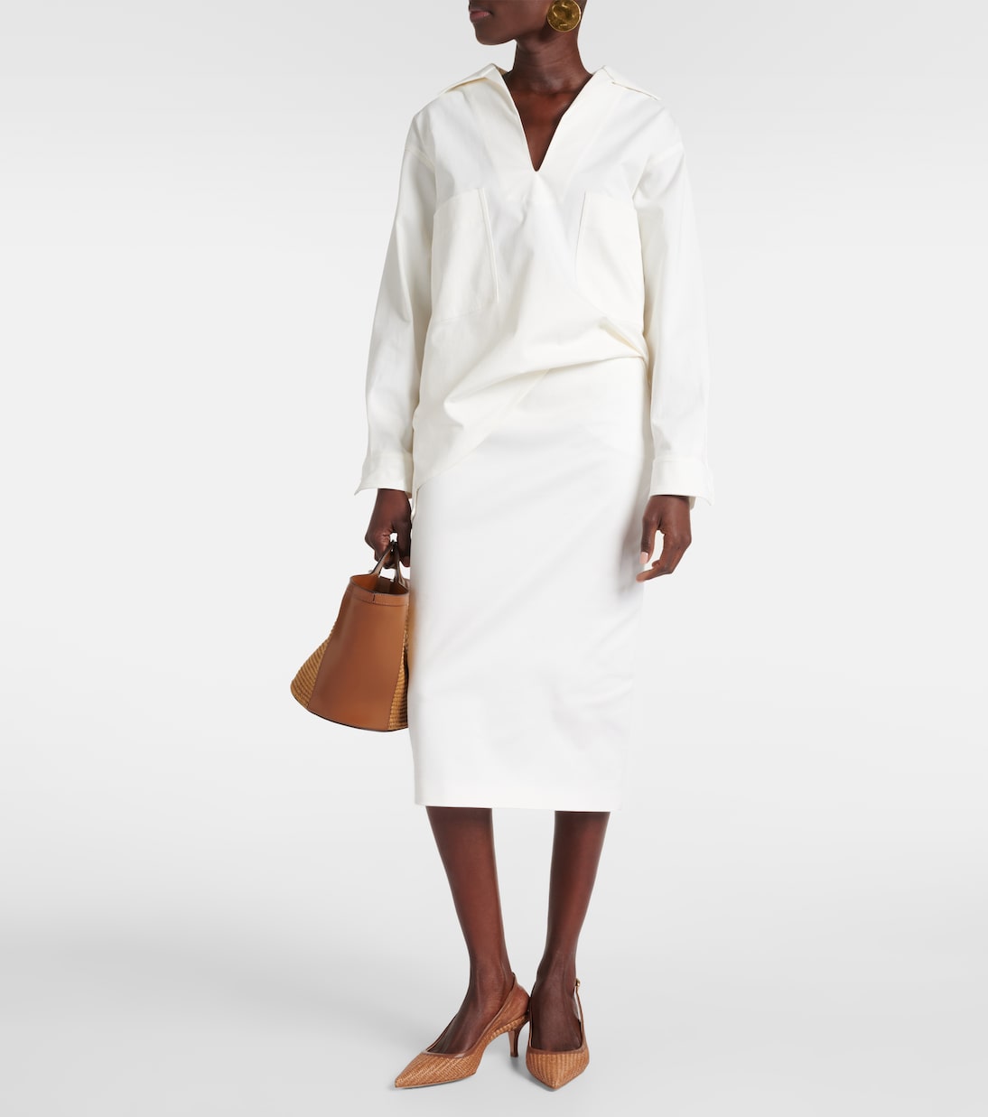 Leith raffia slingback pumps | Gianvito Rossi