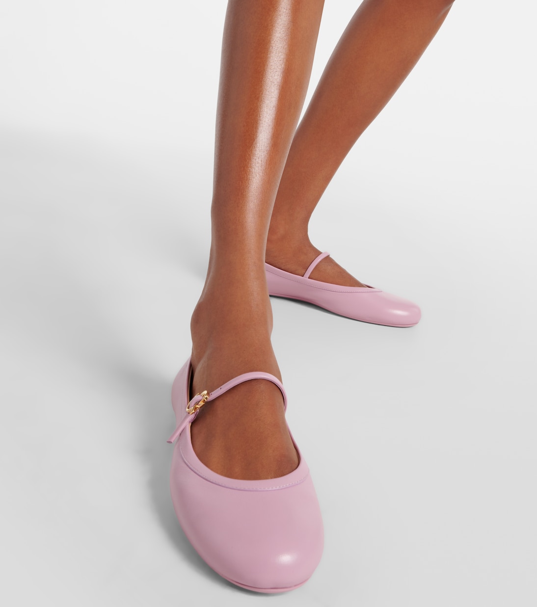 Carla leather Mary Jane flats | Gianvito Rossi