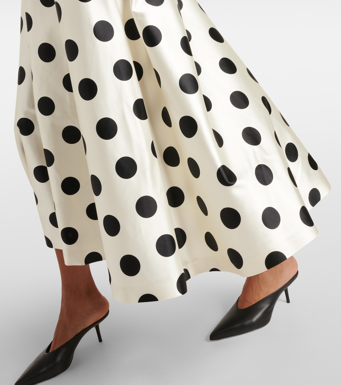 Abito lungo Cippo in cotone e seta a pois | Max Mara