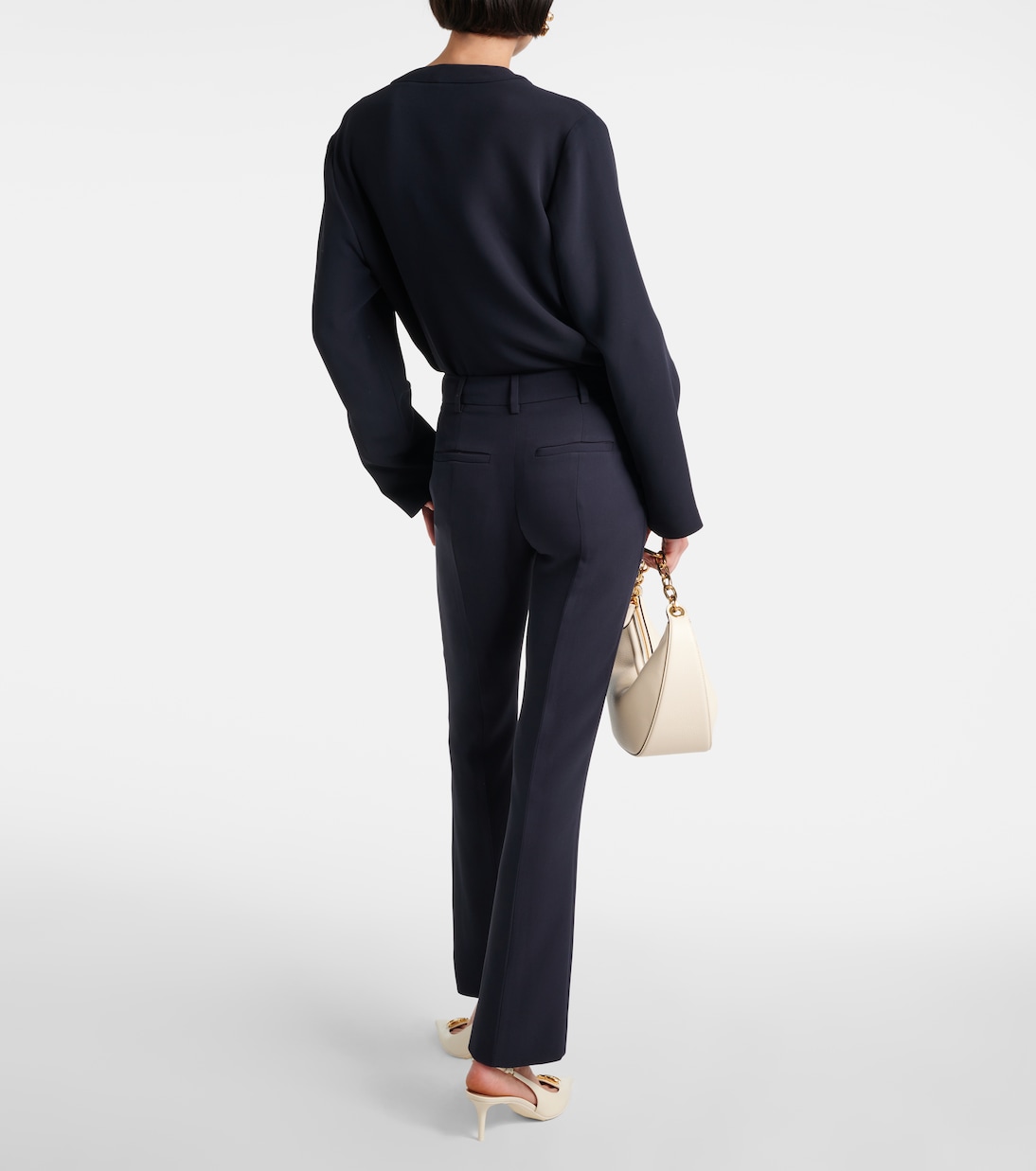 Pantaloni flared in Cady Couture | Valentino