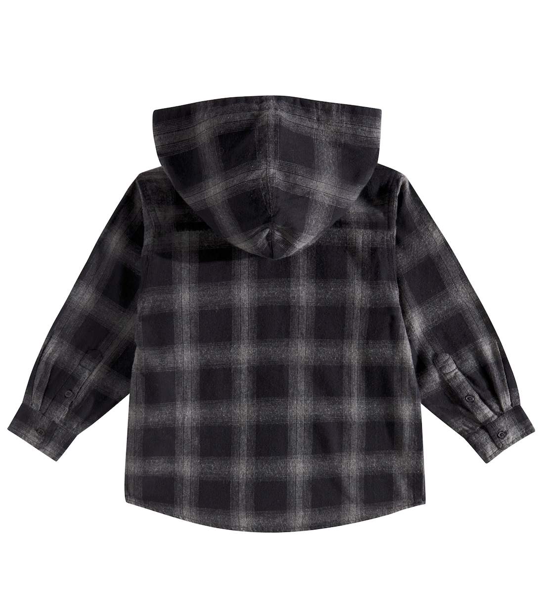 Camisa Rizz de algodón a cuadros con capucha | Molo