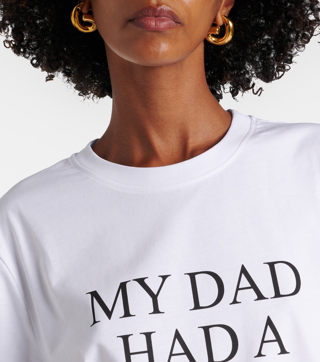 T-shirt in jersey di cotone | Victoria Beckham