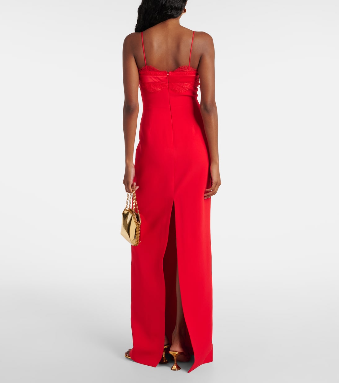 Robe aus Cady mit Spitze | David Koma