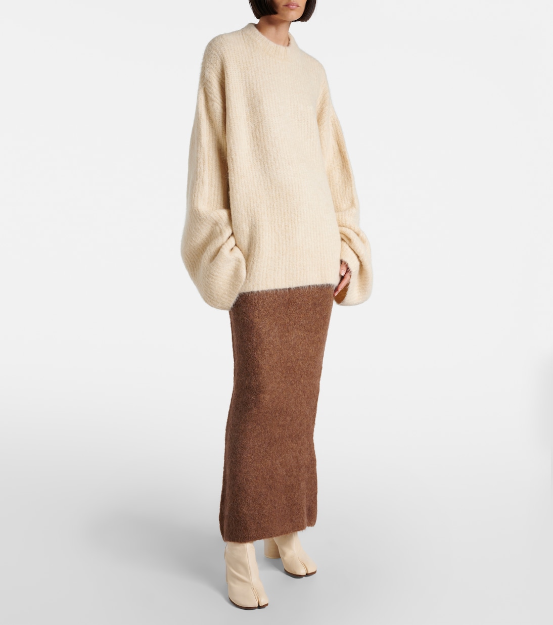 Oversize-Pullover aus Rippstrick | Entire Studios
