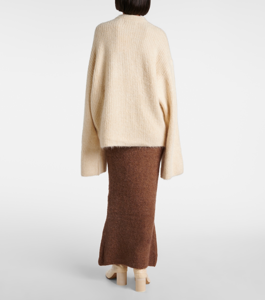 Oversize-Pullover aus Rippstrick | Entire Studios