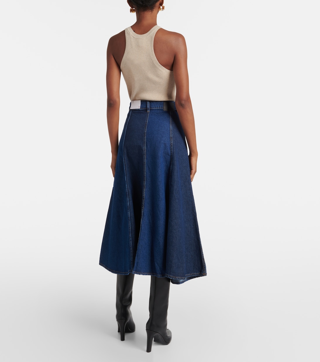 Falda midi Arles en denim | AG Jeans