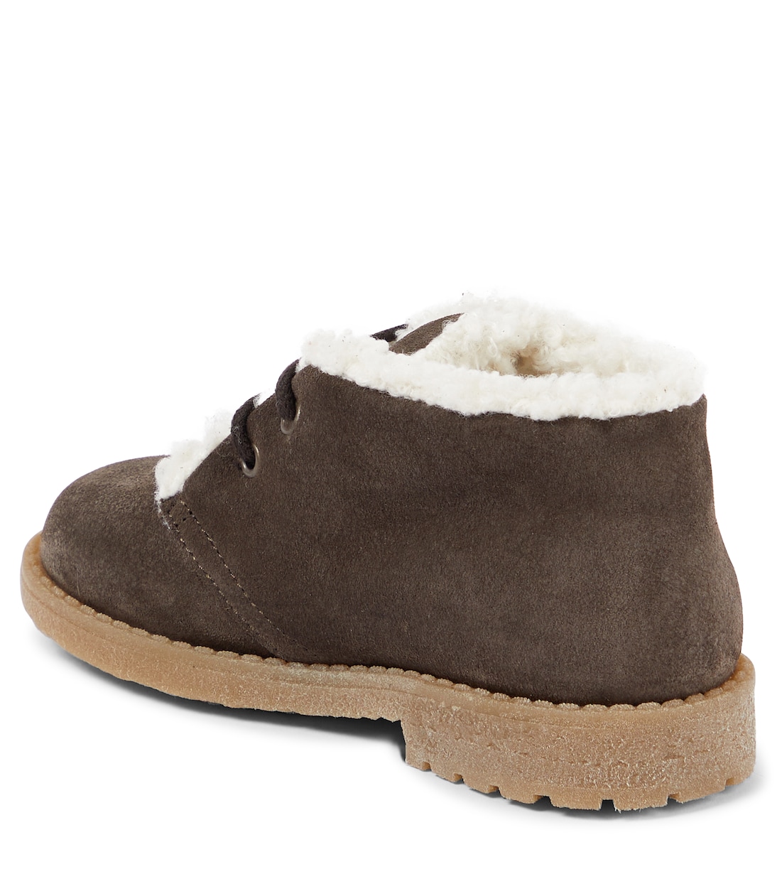 Faux shearling-lined suede ankle boots | PèPè