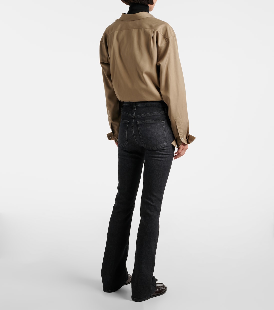 Le Mini high-rise bootcut jeans | Frame