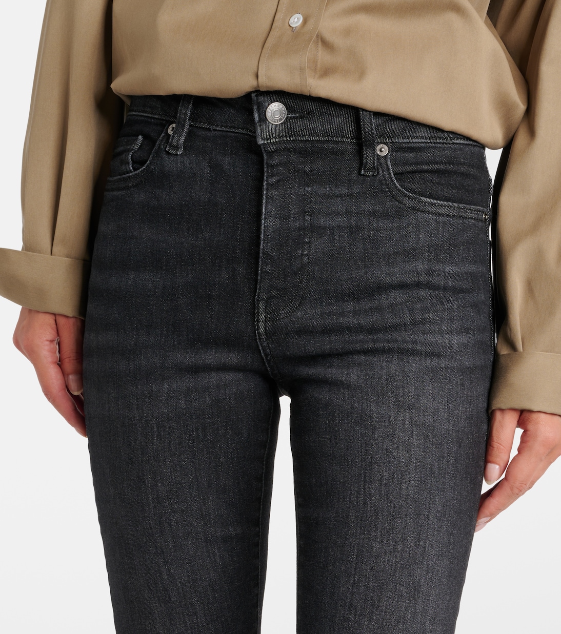 Le Mini high-rise bootcut jeans | Frame