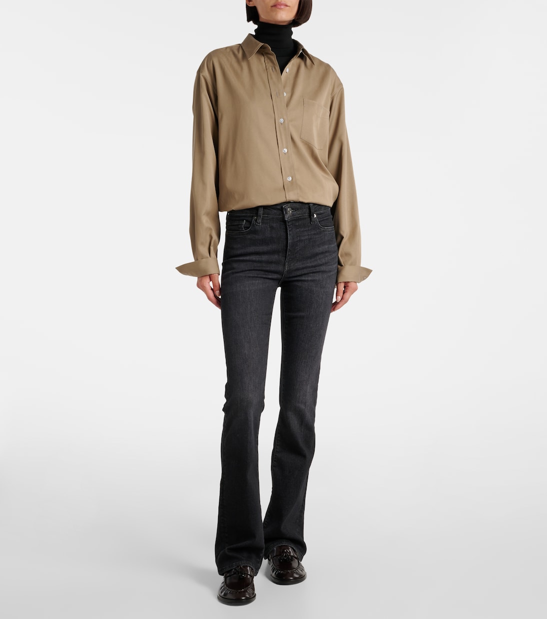 Le Mini high-rise bootcut jeans | Frame