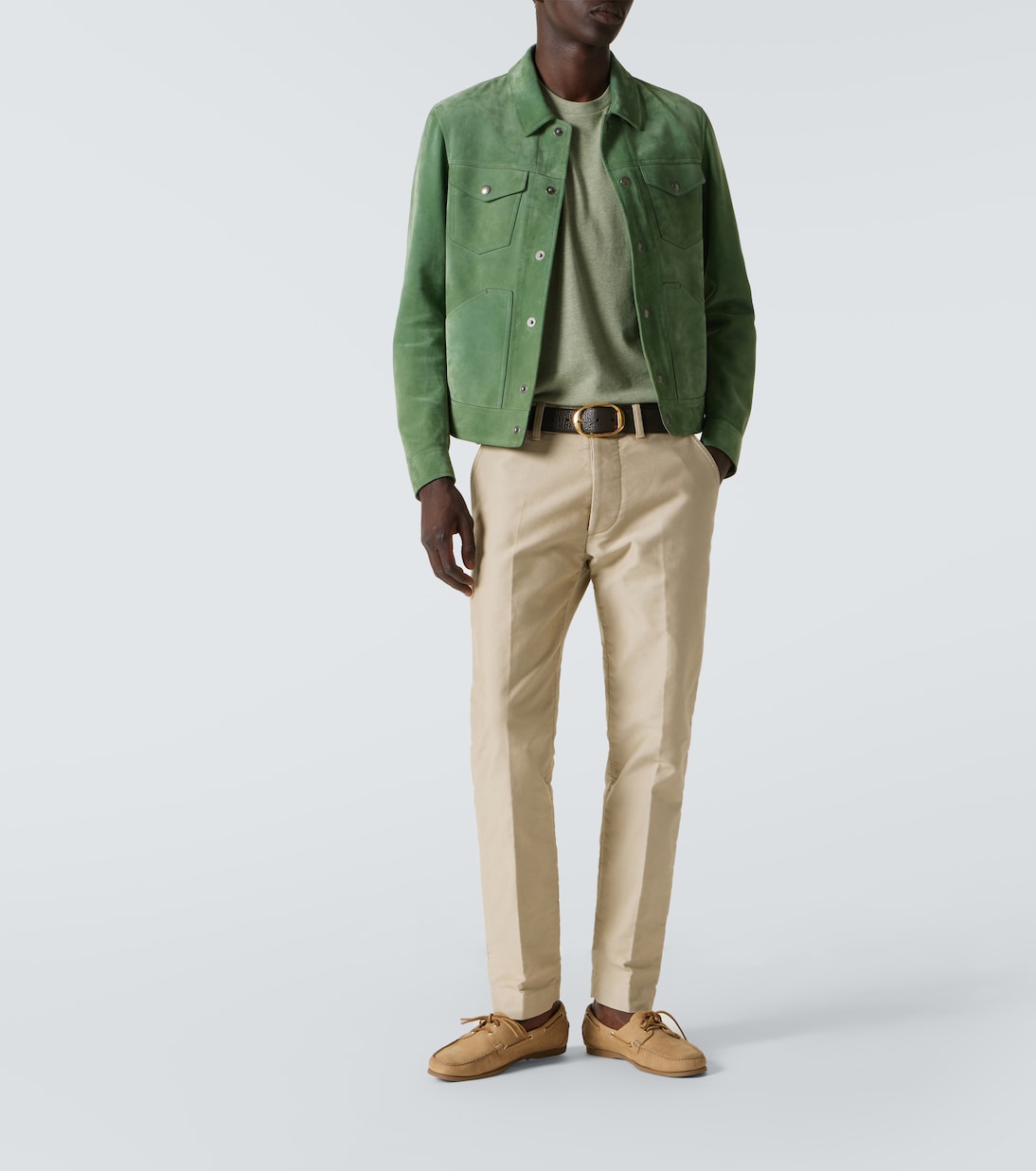 Pantalones chinos en satén de algodón | Tom Ford