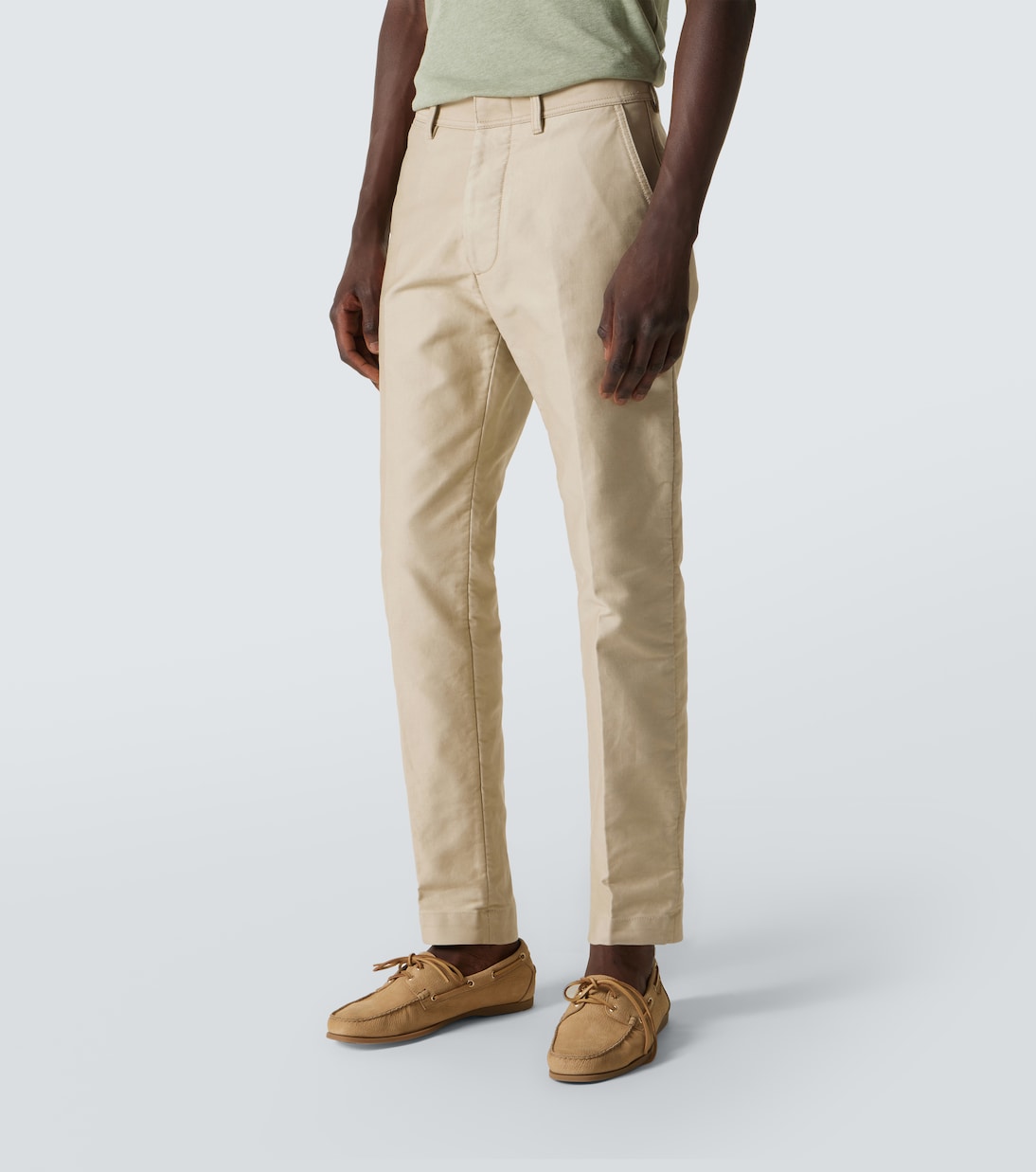 Pantalones chinos en satén de algodón | Tom Ford