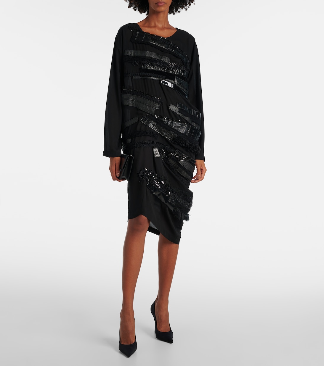 Vestido midi asimétrico con paneles | Junya Watanabe