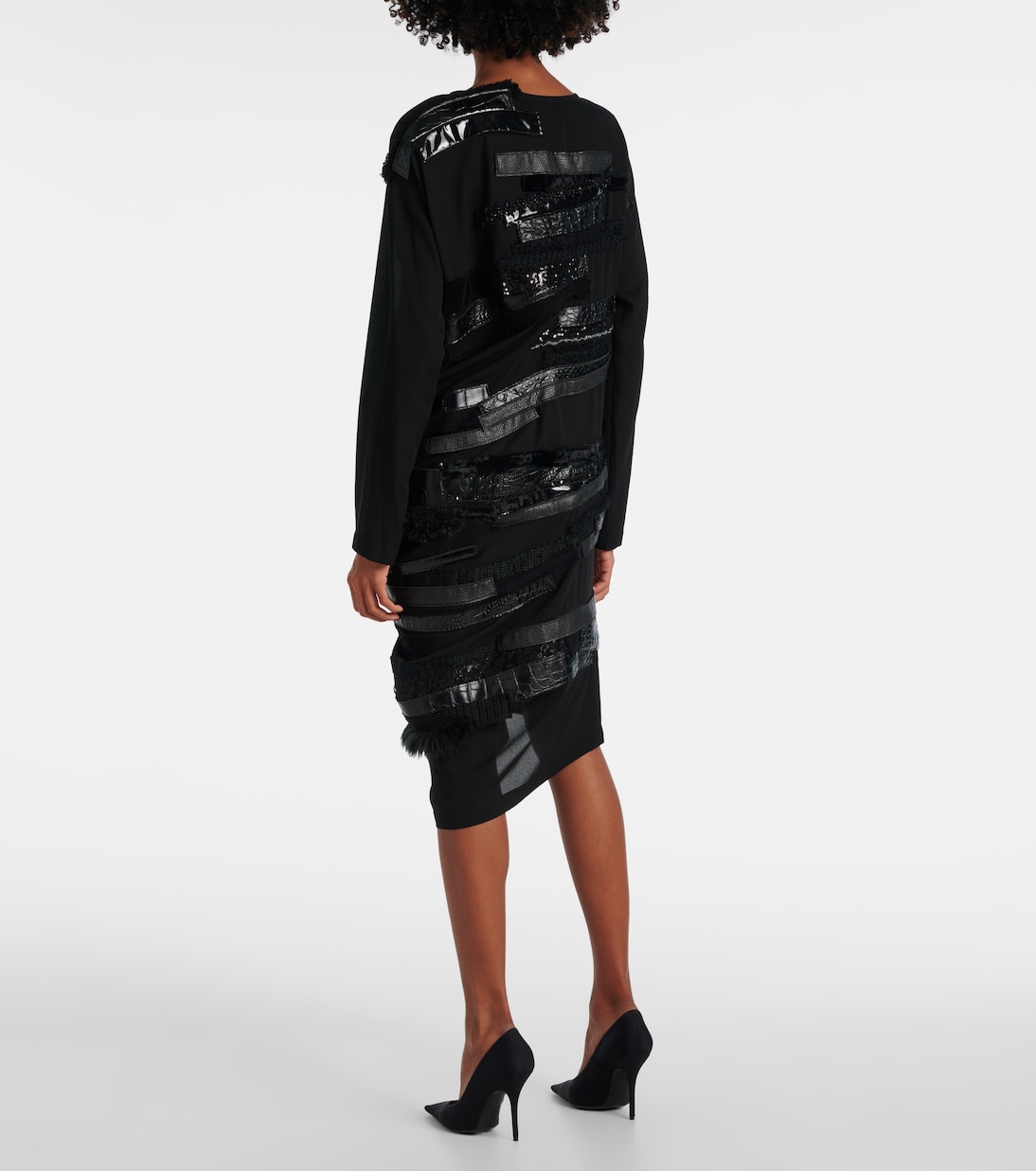 Vestido midi asimétrico con paneles | Junya Watanabe