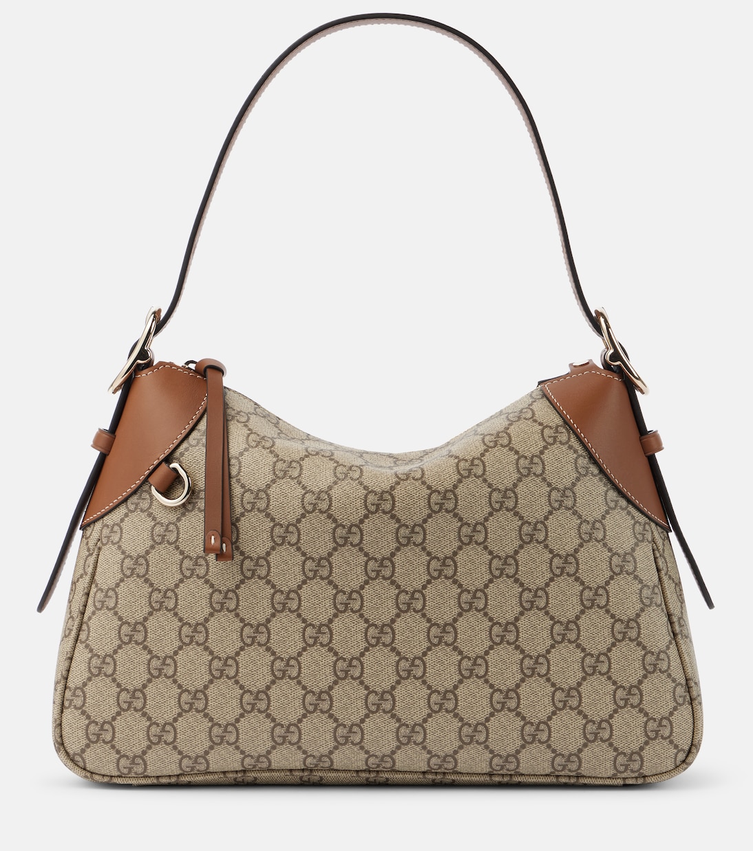 Bolso Medium de lona GG con piel | Gucci