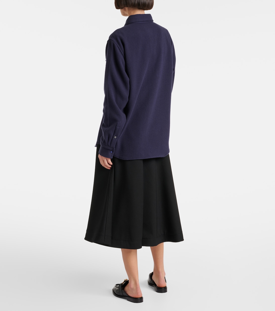 Camisa Midnight Sea de cachemir | God's True Cashmere