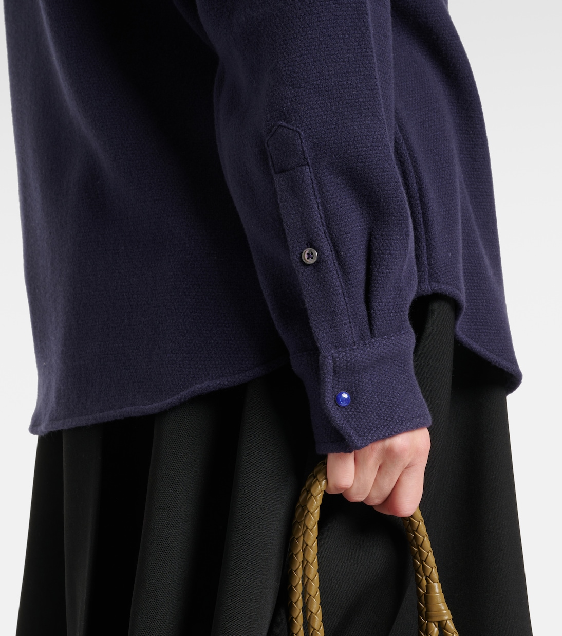 Camisa Midnight Sea de cachemir | God's True Cashmere