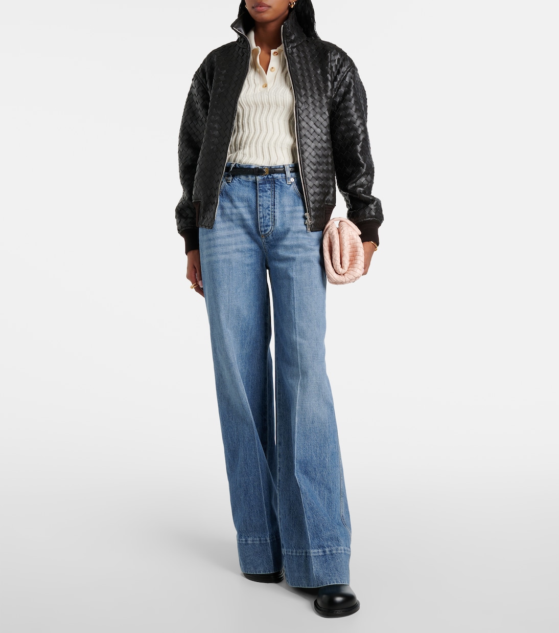 Jean ample à taille haute | Bottega Veneta