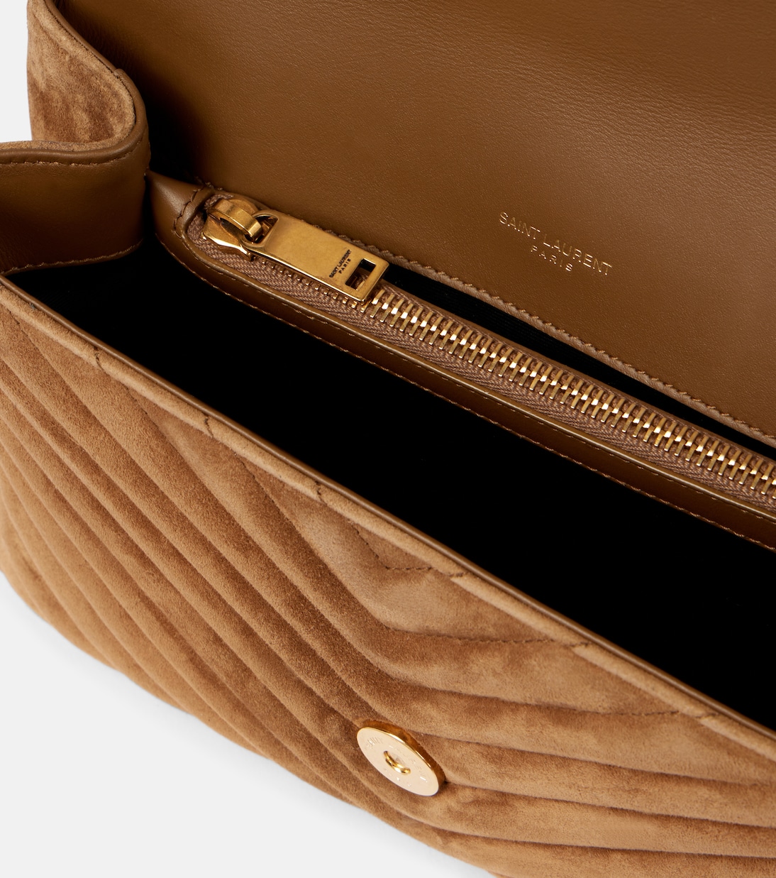 Borsa a tracolla College Medium in suede | Saint Laurent