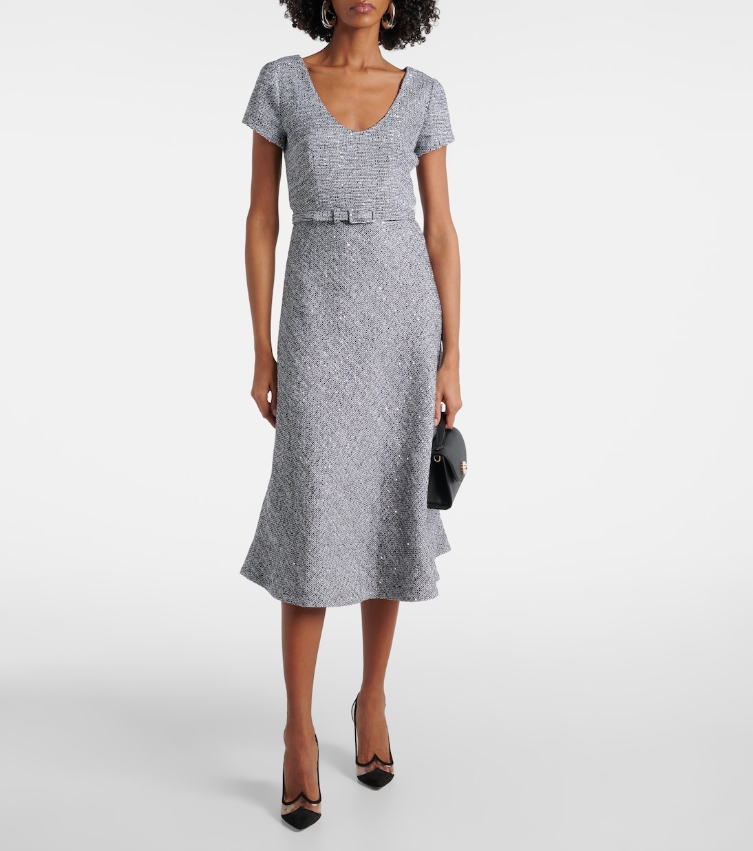 Sequined tweed midi dress | Alessandra Rich