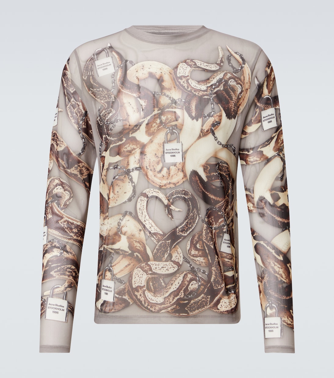 Printed mesh T-shirt | Acne Studios