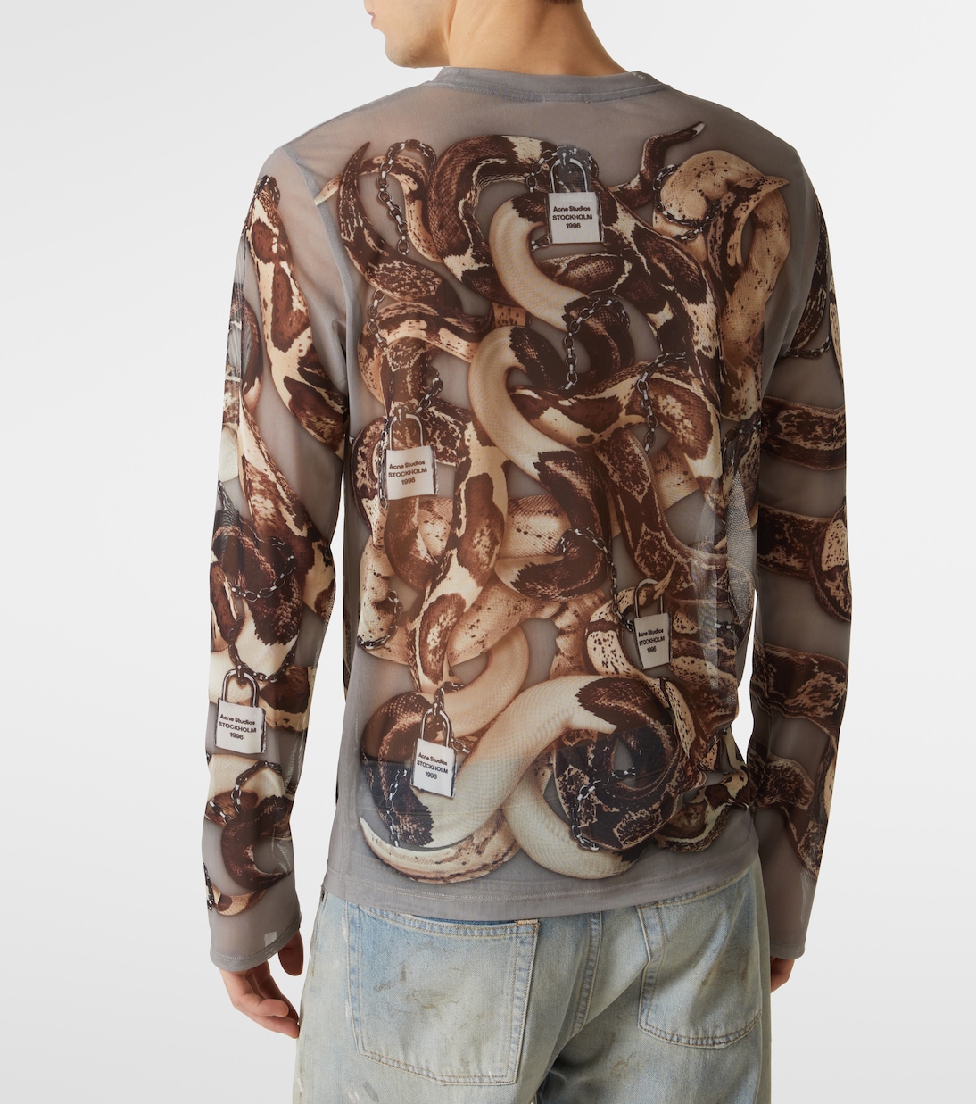 Printed mesh T-shirt | Acne Studios