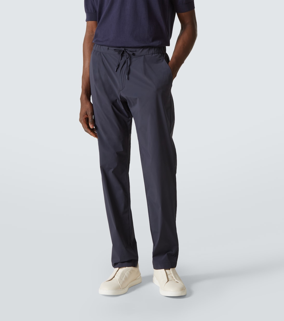 Drawstring straight pants | Herno