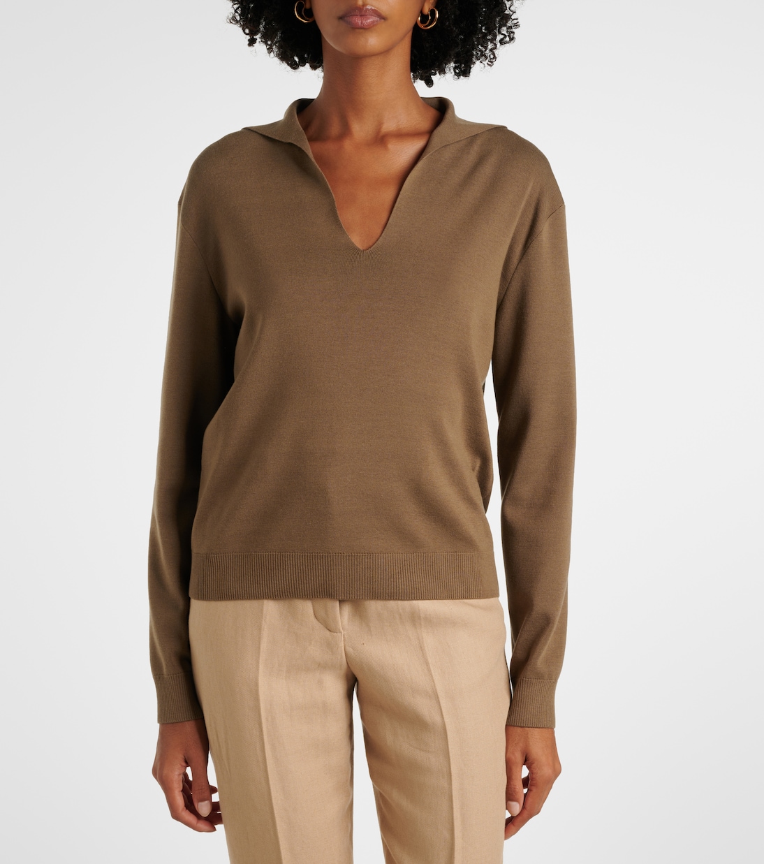 Polopullover Siena aus Seide und Baumwolle | Loro Piana