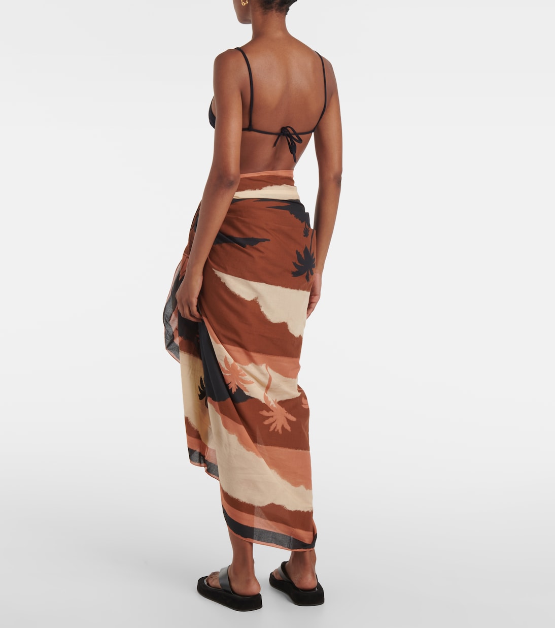 Printed cotton beach cover-up | Johanna Ortiz