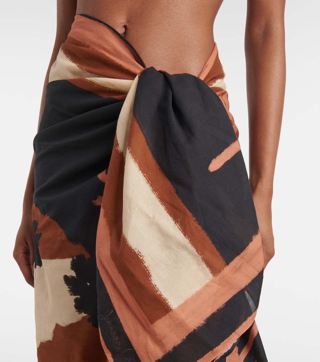 Printed cotton beach cover-up | Johanna Ortiz