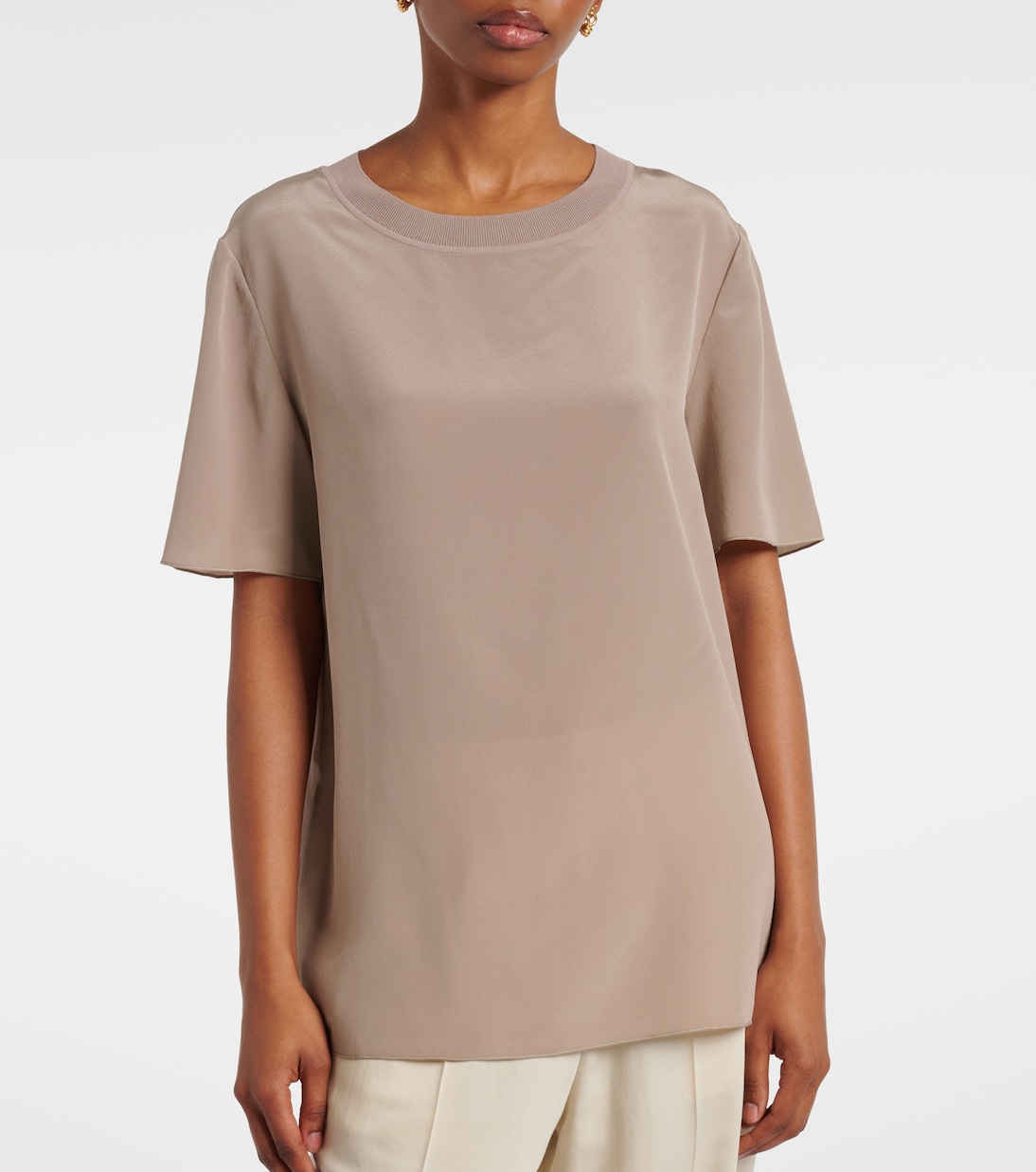 Camiseta Rubin de crepé de seda | Joseph
