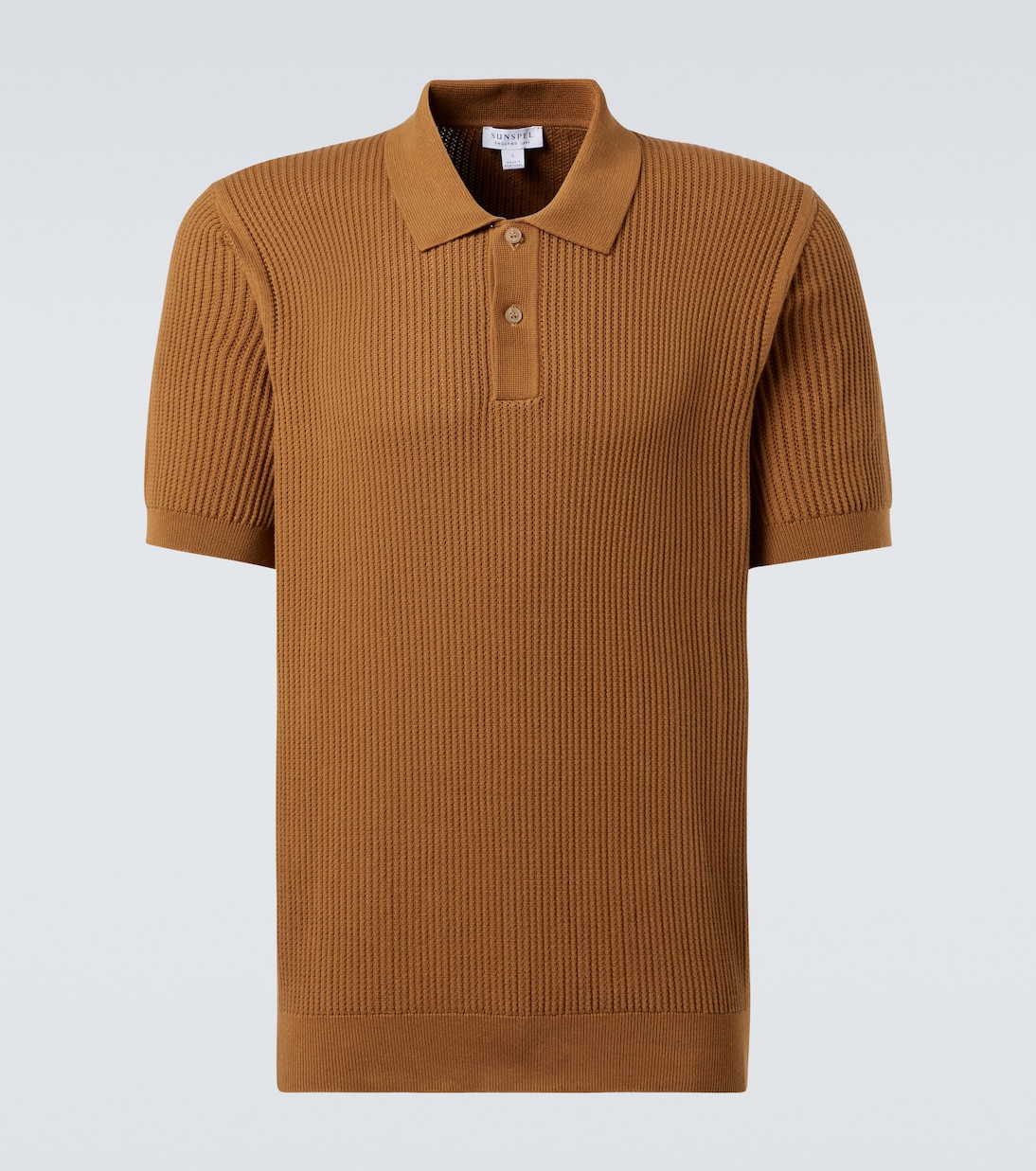 Polo acanalado de algodón | Sunspel